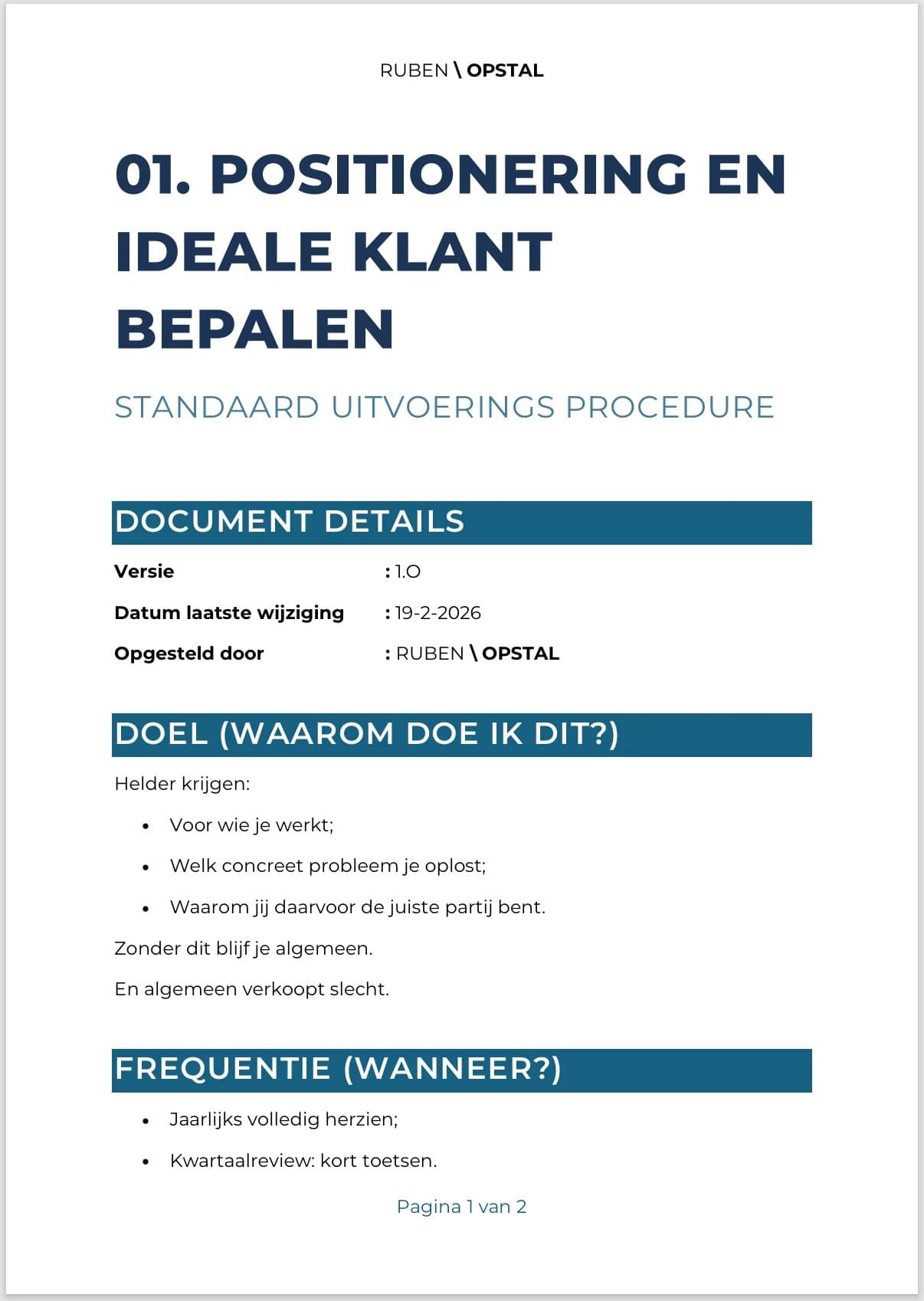 De Standaard Werkwijze - Afbeelding 2